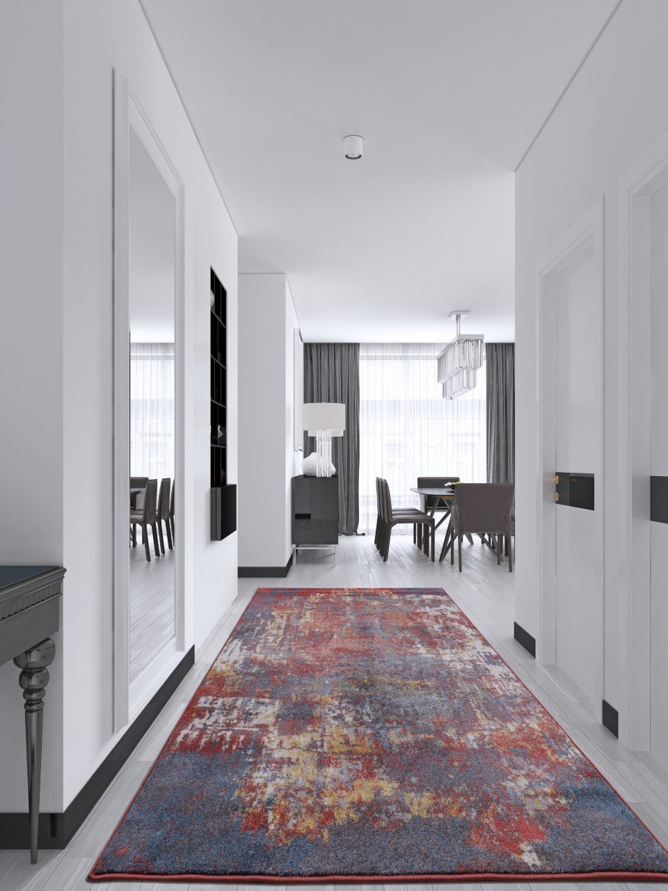 Madrid Blue Terra Area Rug