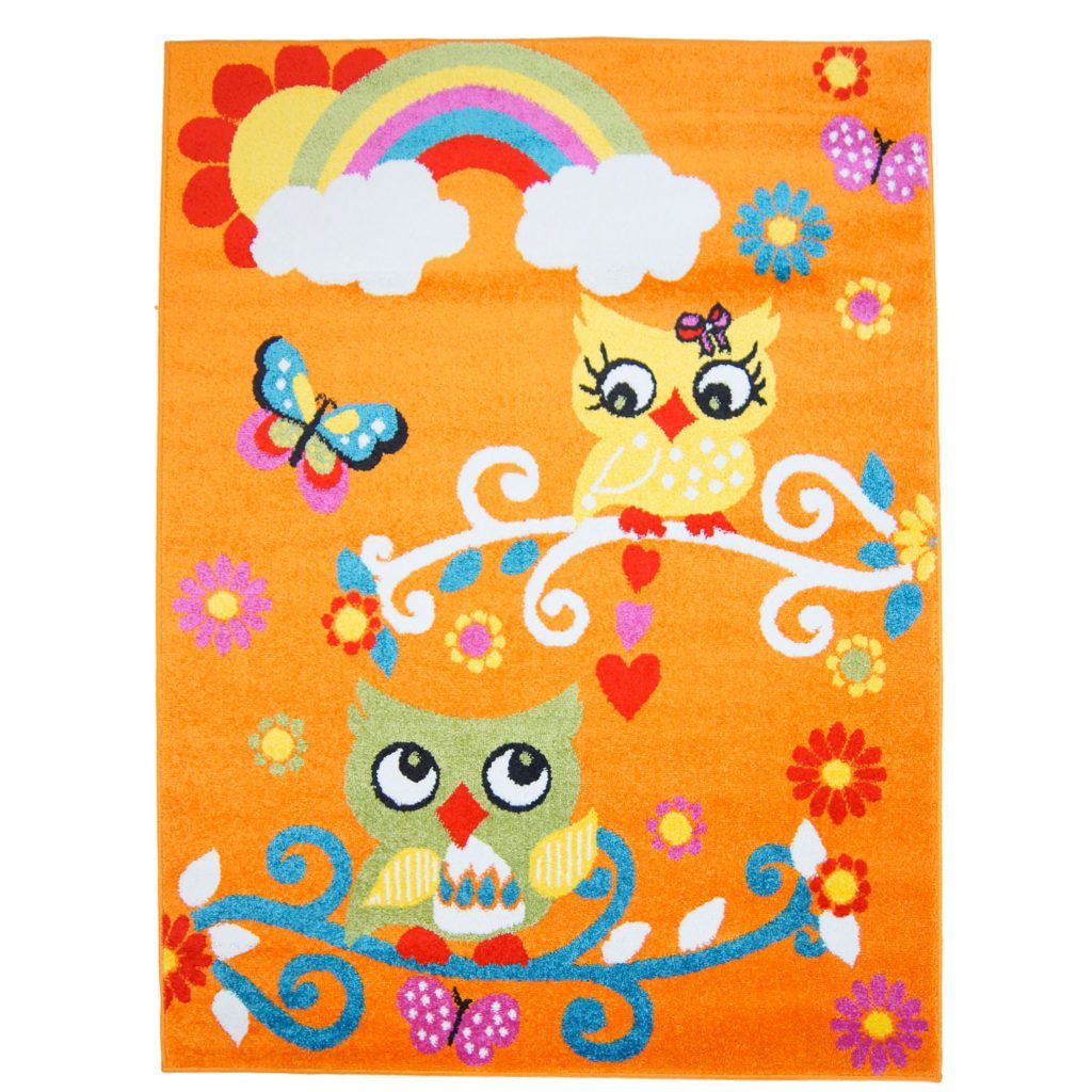 Moda Kids Owl Orange Area Rug