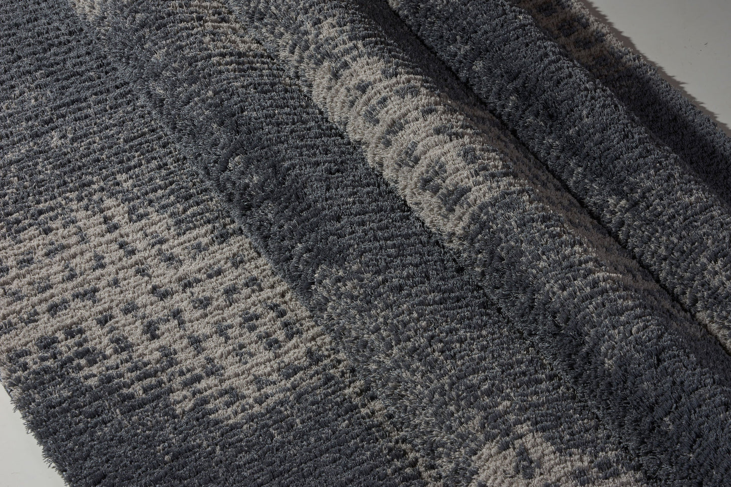 Coquitlam Shaggy Gray Micro-Polyester Area Rug -