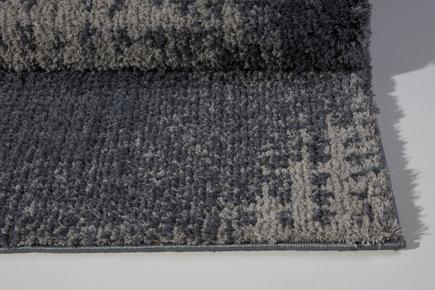 Coquitlam Shaggy Gray Micro-Polyester Area Rug -