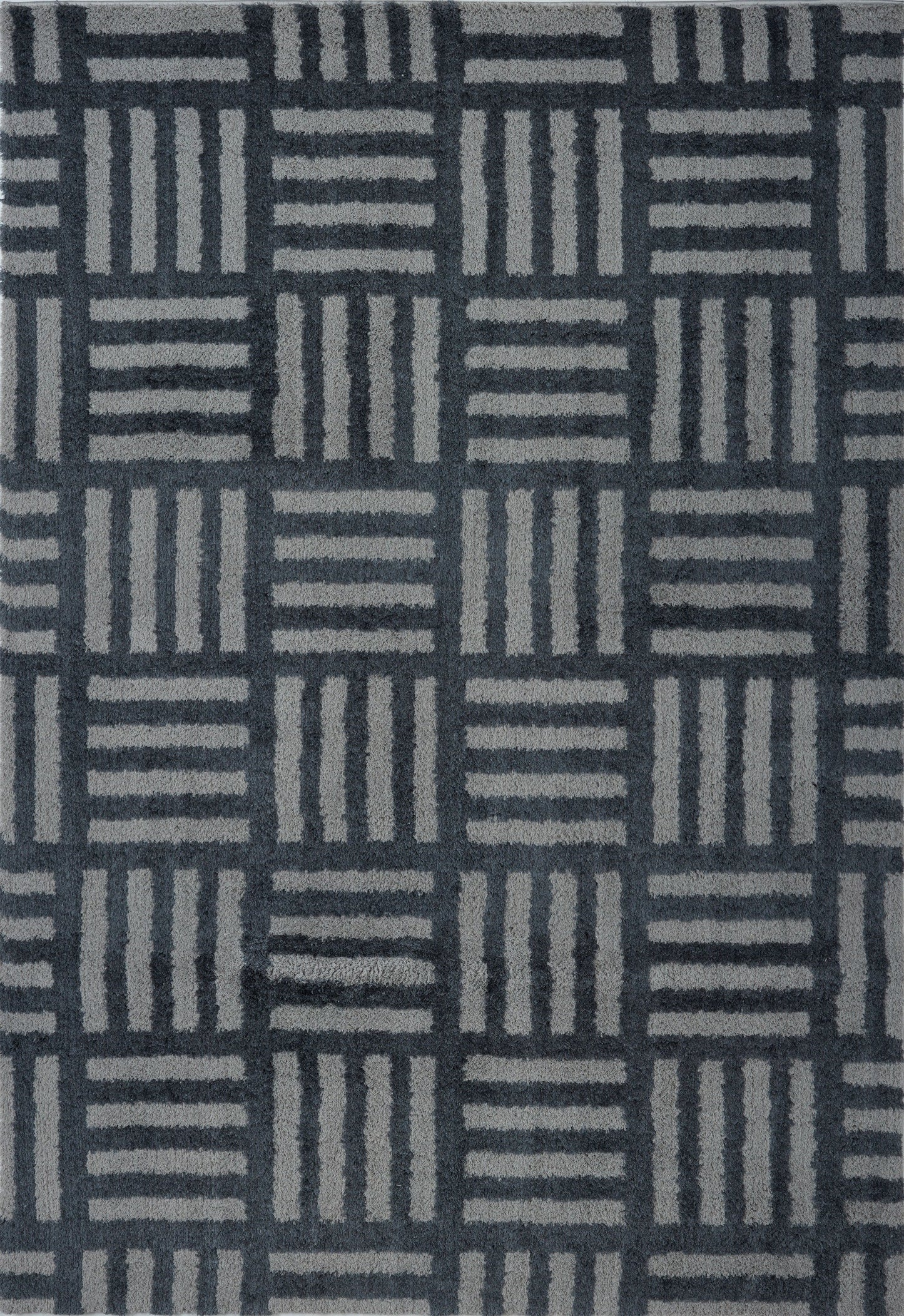 Okanagon Micro-Polyester Shaggy Area Rug -
