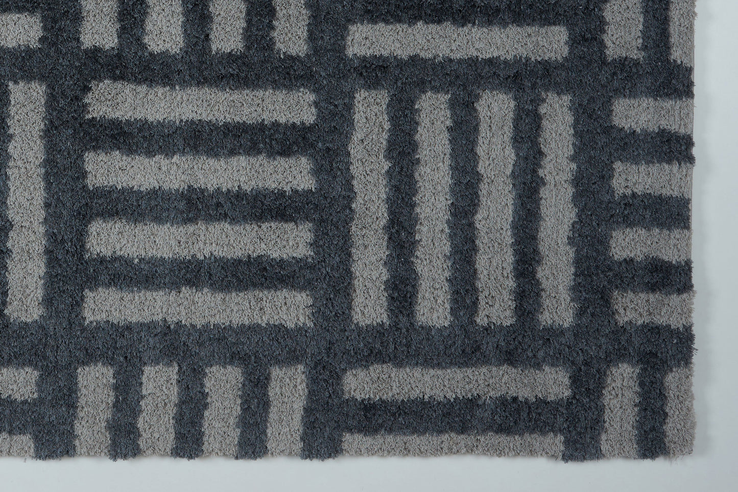 Okanagon Micro-Polyester Shaggy Area Rug -