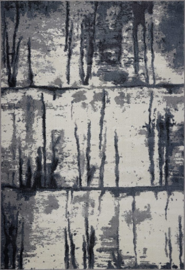 Niagara Gray Ivory Abstract Area Rug -