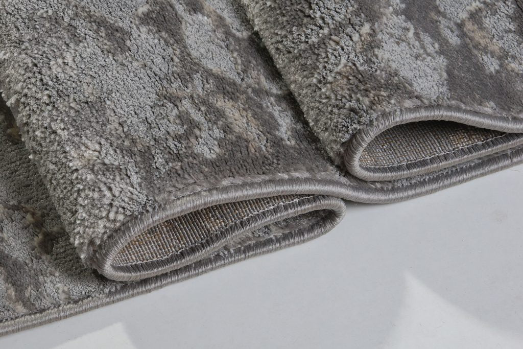 Concord Champagne Silver Gray Area Rug -