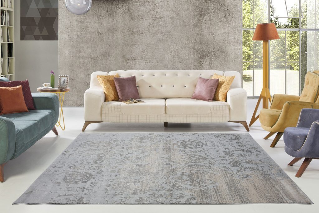 Cherine Champagne Gray Area Rug -