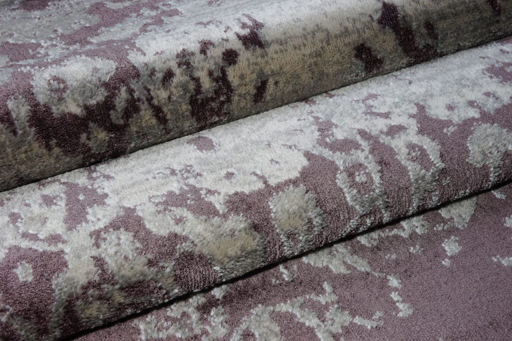 Cherine Champagne Plum Area Rug -