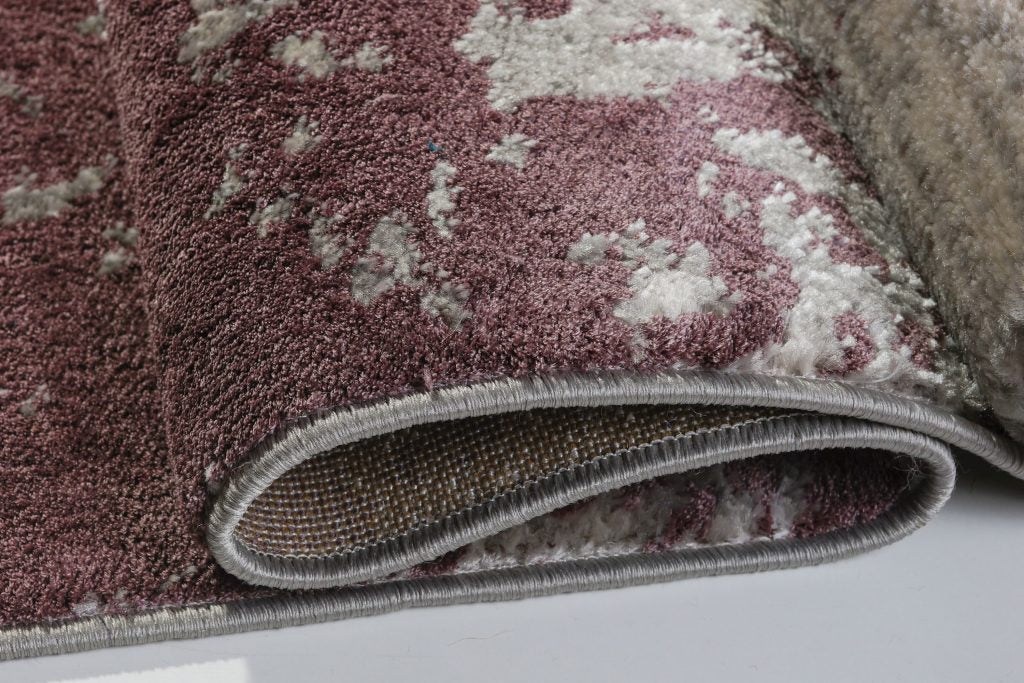 Cherine Champagne Plum Area Rug -