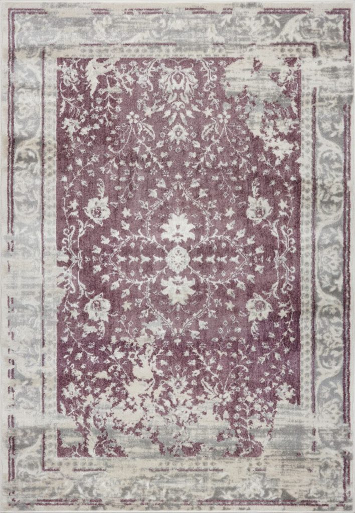 Garnet Champagne Rose Cream Area Rug -