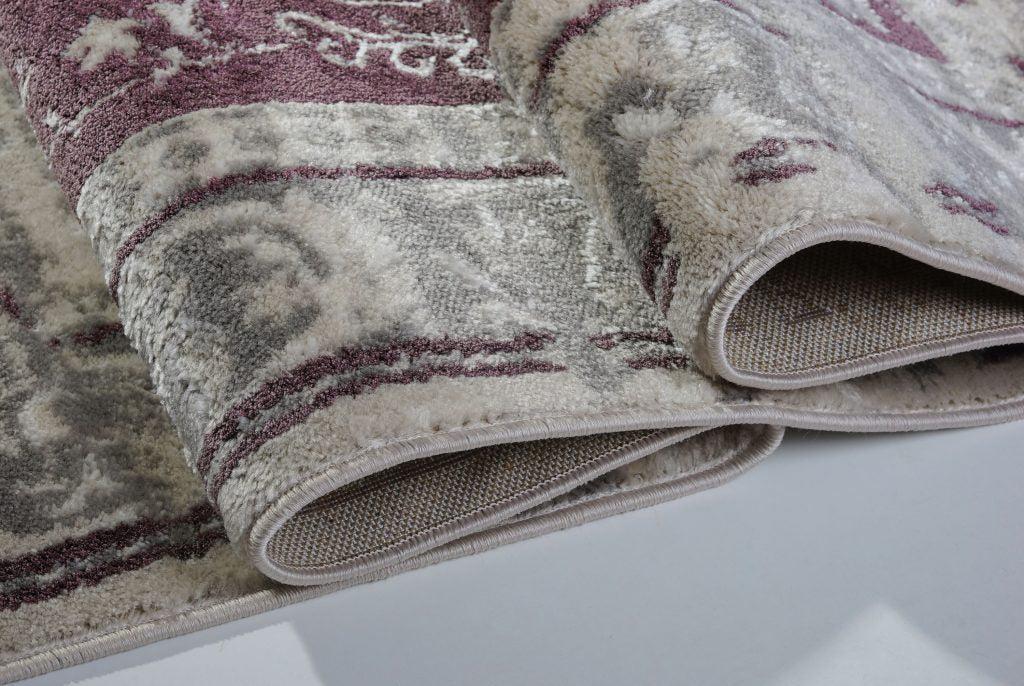 Garnet Champagne Rose Cream Area Rug -