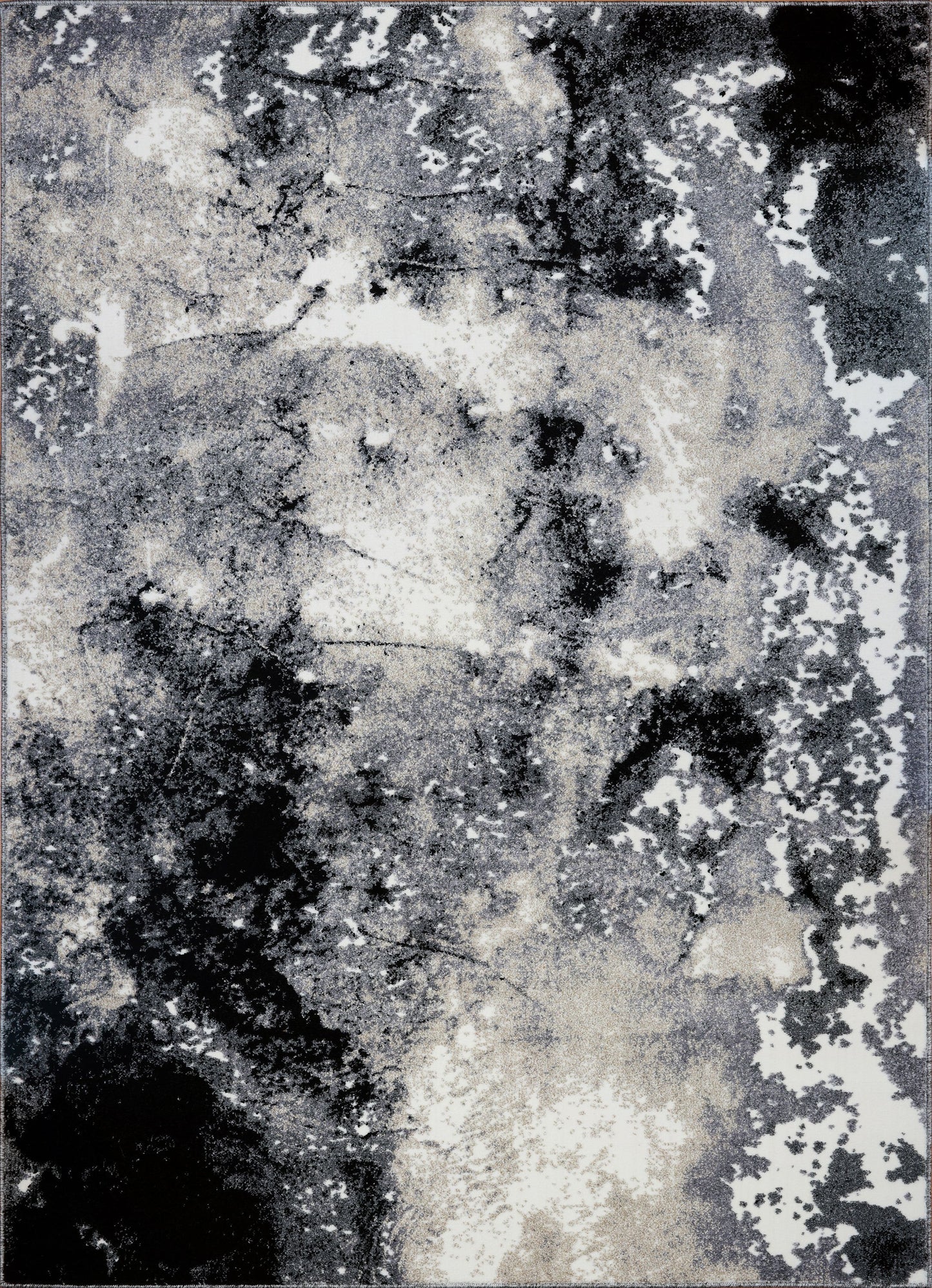 Siesta Grey Cream Abstract Area Rug -
