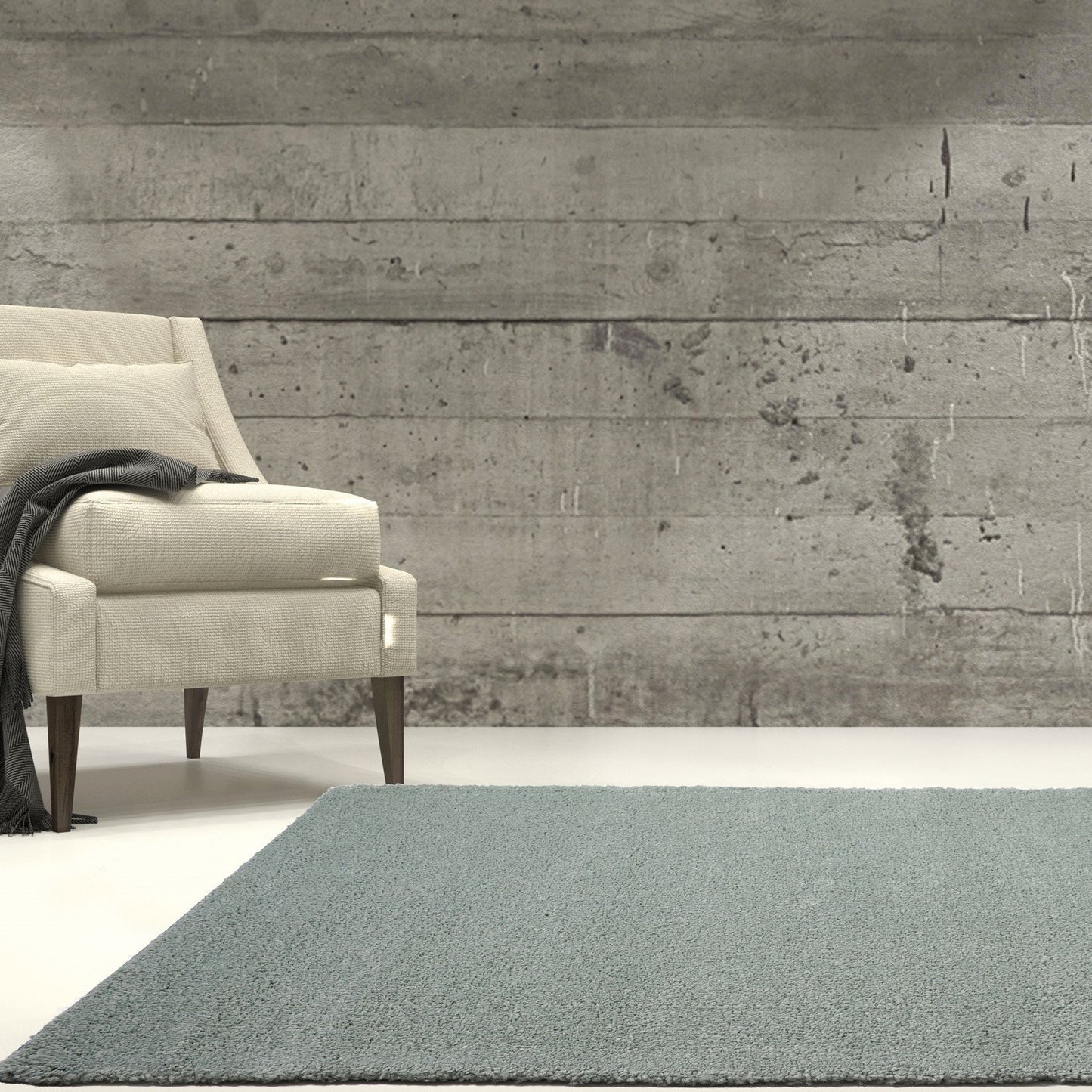Candy Shaggy Aqua Green Area Rug -
