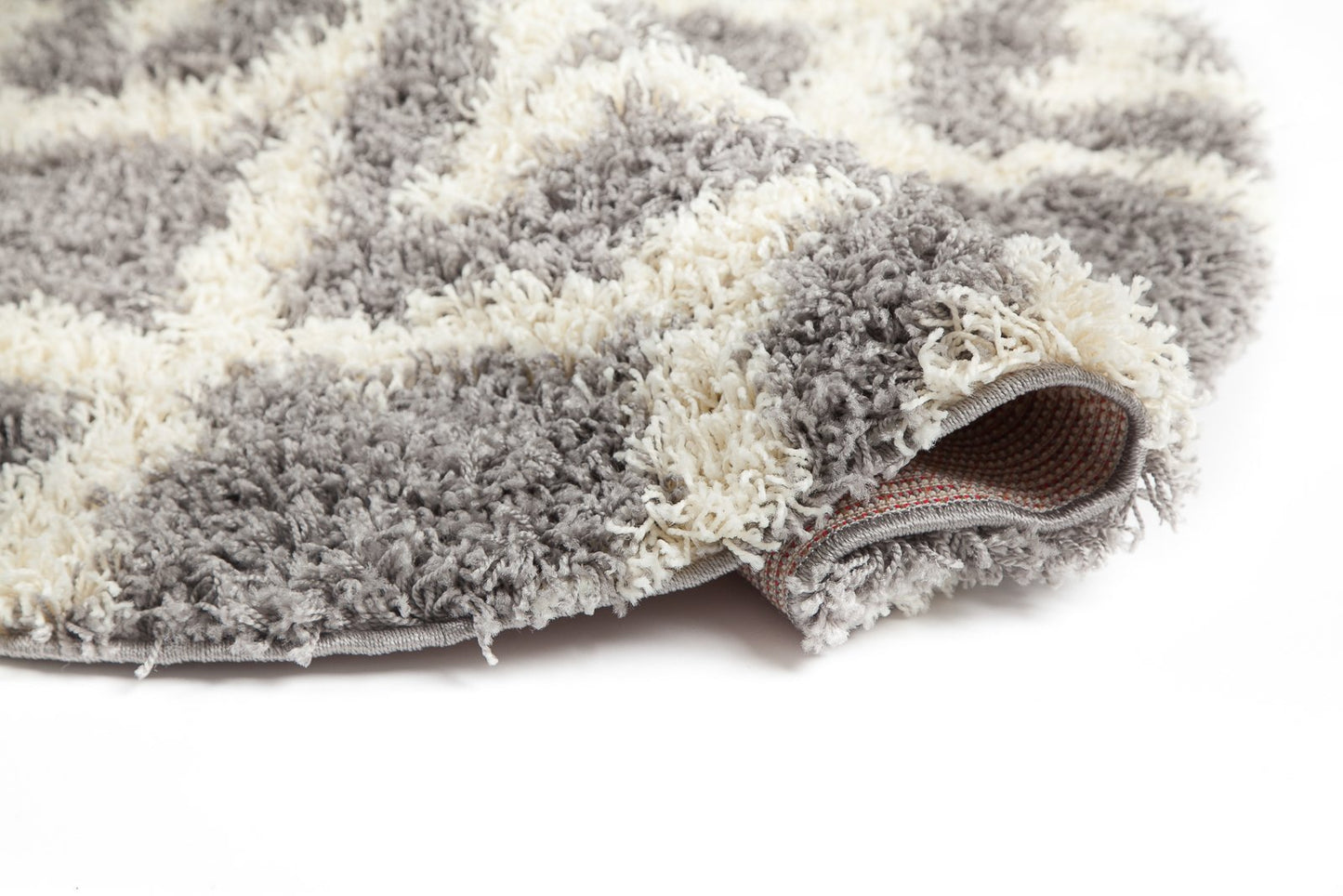 Grey Cream Trellis Area Rug