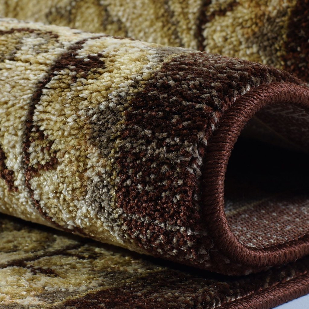 Swallowtail Oriental Brown Cream Area Rug -