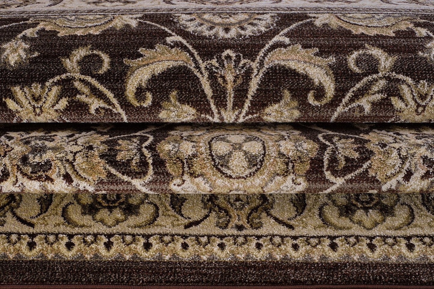 Swallowtail Oriental Brown Cream Area Rug -
