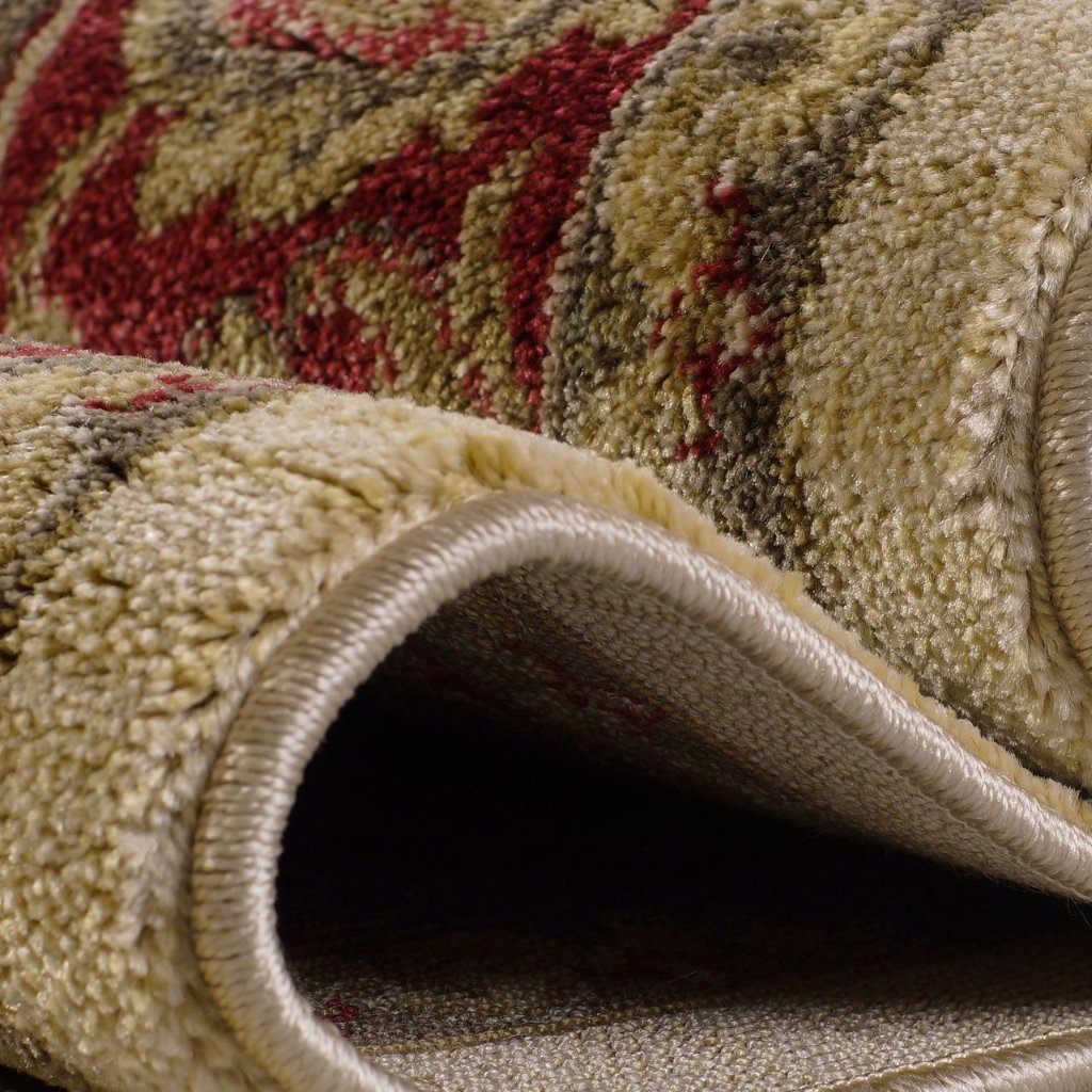 Swallowtail Rust and Cream Oriental Area Rug -