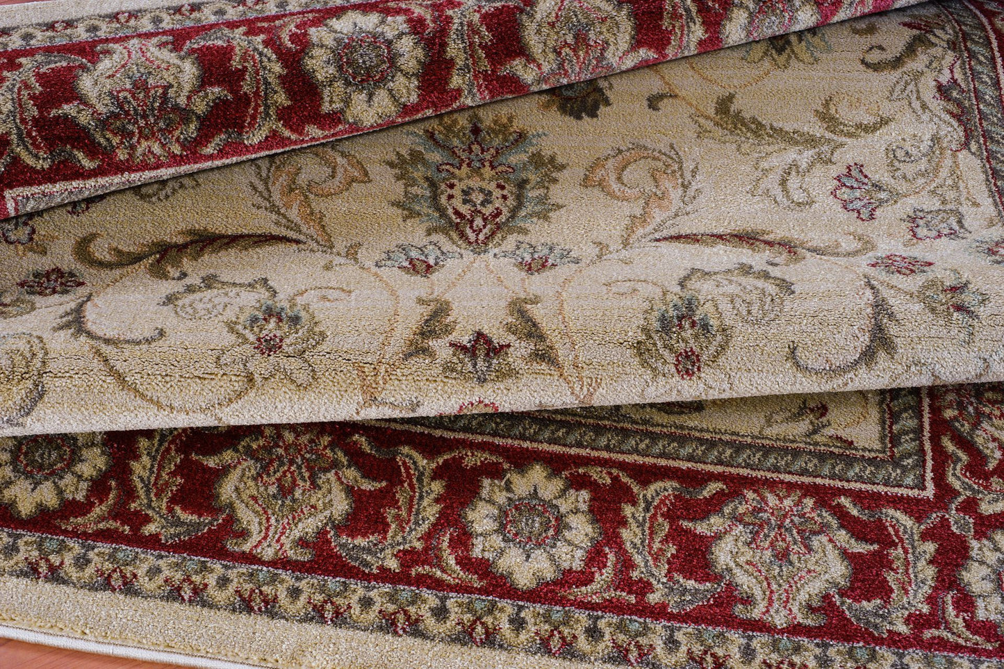 Swallowtail Rust and Cream Oriental Area Rug -