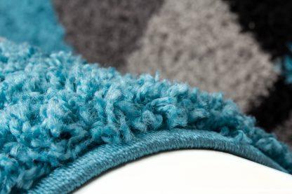 Shaggy Turkish Turquoise Area Rug