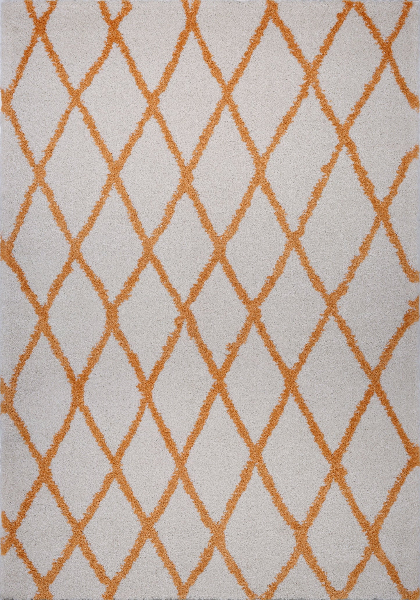 Toronto Trellis Ivory Orange Area Rug -