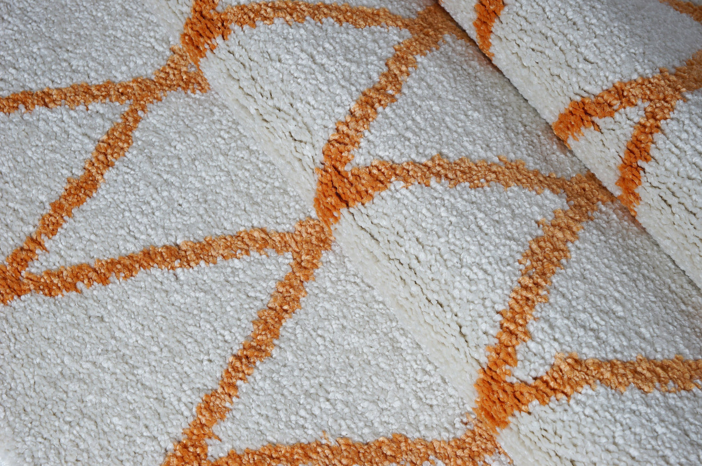 Toronto Trellis Ivory Orange Area Rug -