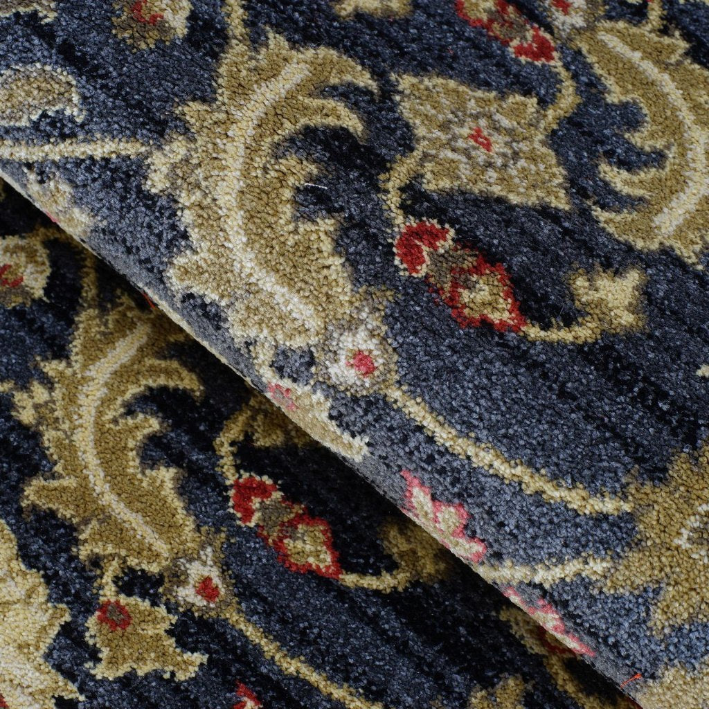 Terra Dark Grey Traditional Area Rug -