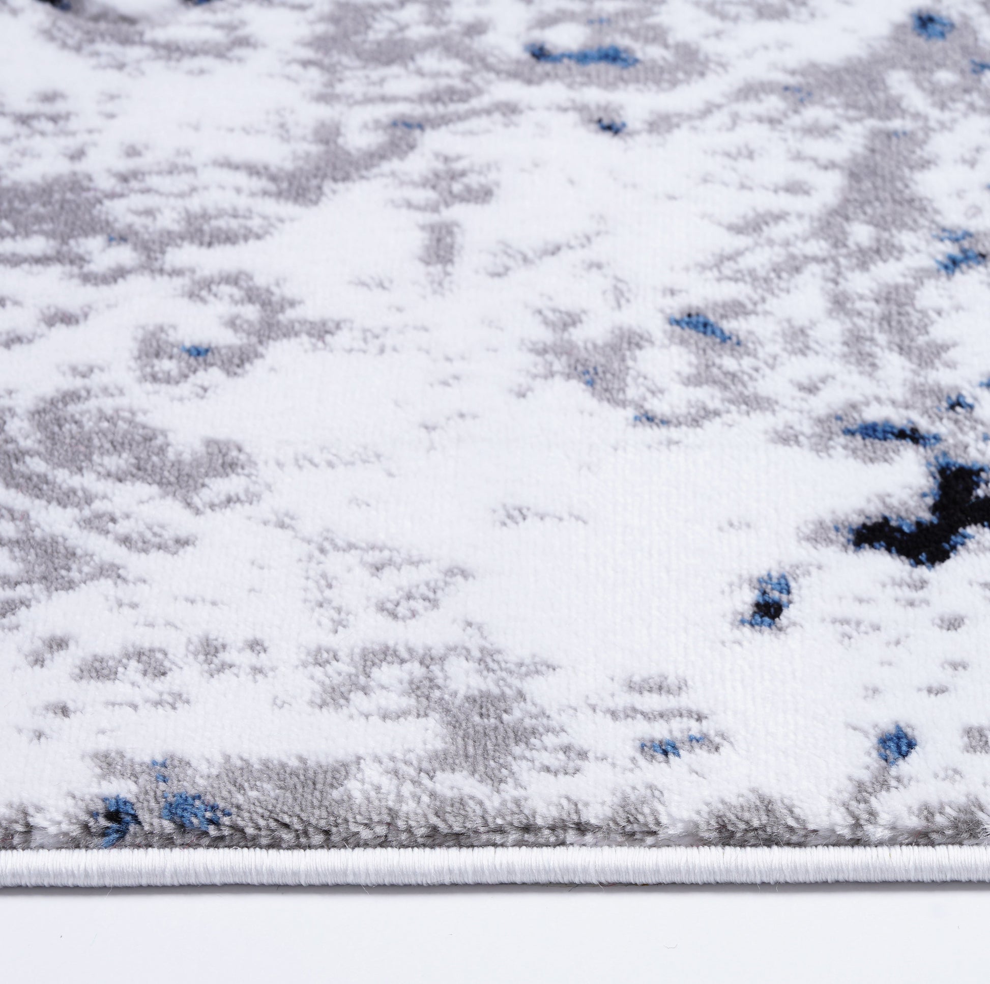 Gray Abstract Design Contemporary Area Rug