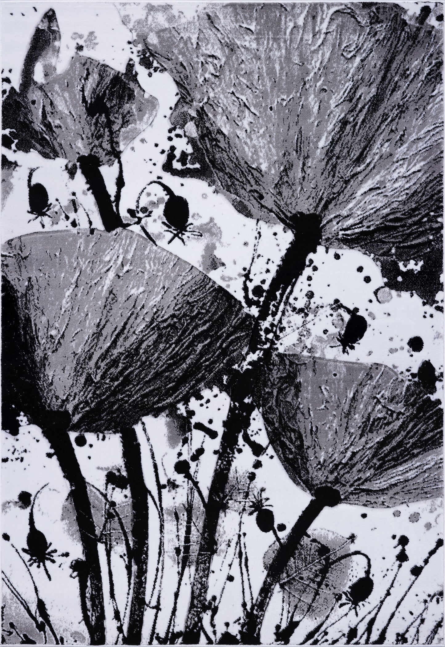 Poppy Flower Area Rug