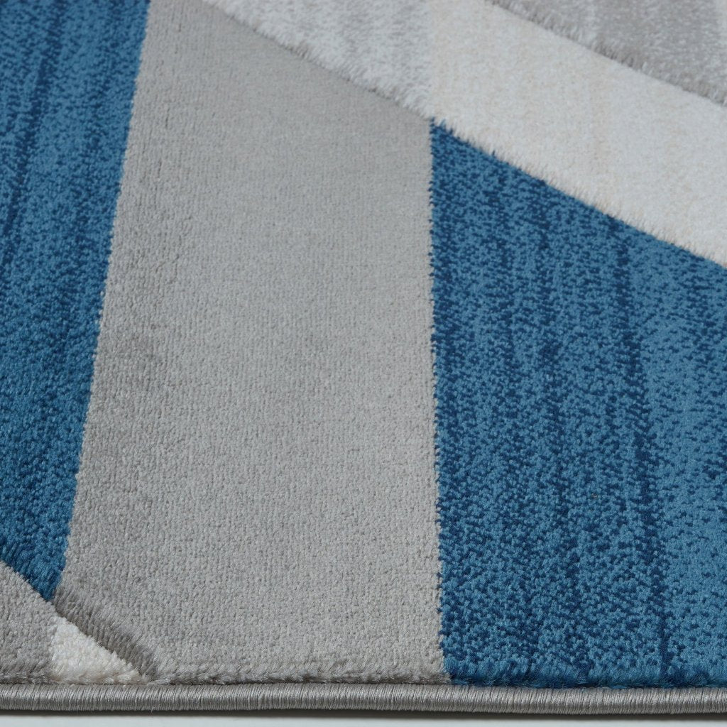 Metrotown Grey Blue Area Rug -