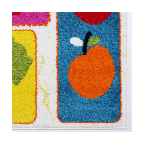 Cream and Multicolor Nature Theme European Kids Area Rug Carpet