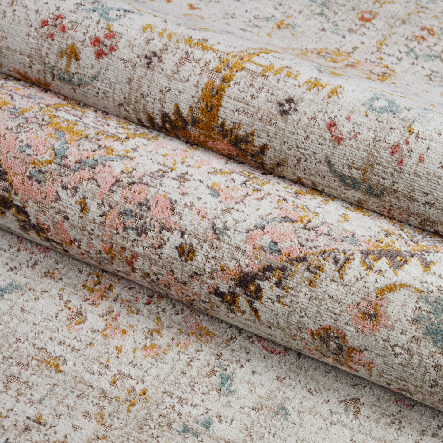 TMS13230 Timeless Collection Tiffany Turkish Comfortable Soft Mat in Cream Beige, 2x3