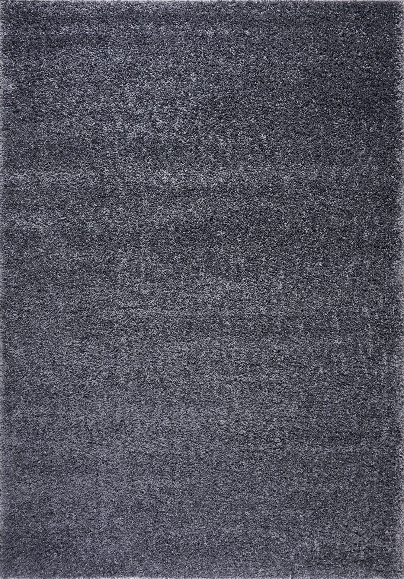 Solid Color Shaggy Meknes Durable Beautiful Turkish Rug in Gray