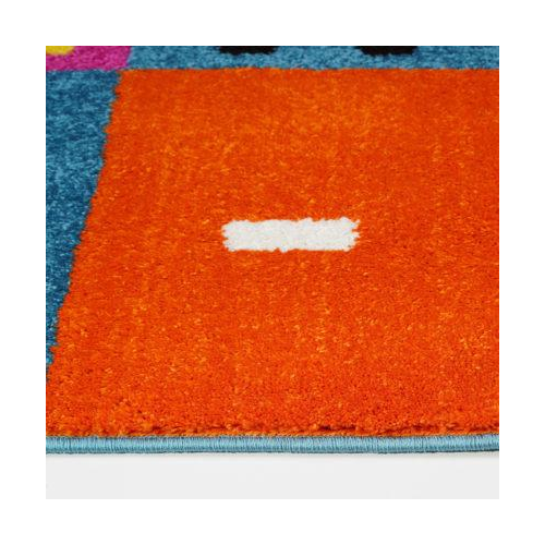 Alphabets Theme Adorable Soft Comfortable Area Rug Carpet in Multicolor, 5x7 (5'3" x 7'4", 160cm x 225cm), 5'3" x 7'4" (160cm x 225cm), Multicolor