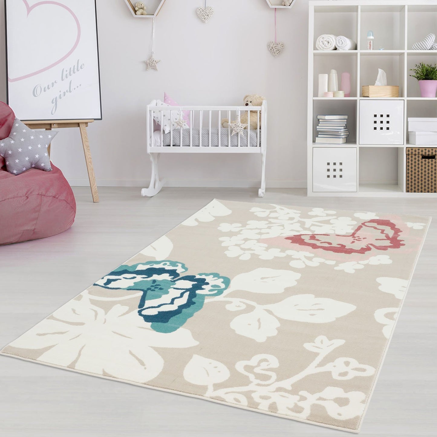 BUTTERFLIES AREA RUG