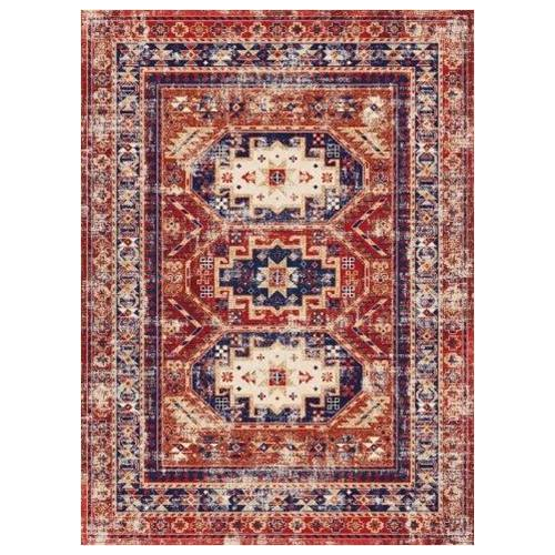 Kallie Blue Terracotta Flatweave Area Rug