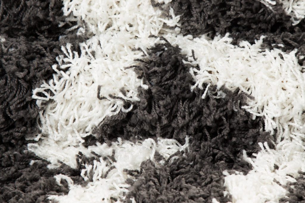 Stylish Shaggy Comfortable Elegant Carpet Area Rug in Dark Grey-White, 5x8