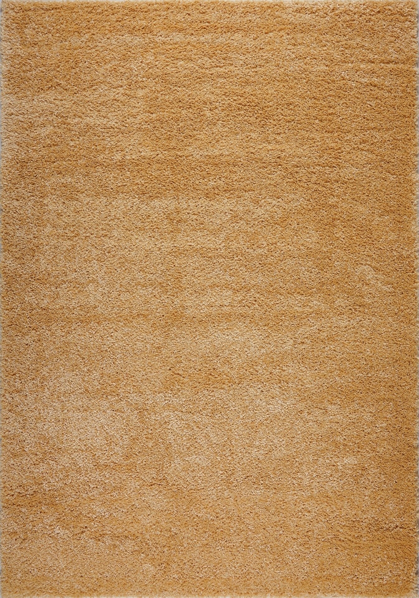 Solid Color Shaggy Meknes Durable Beautiful Turkish Rug in Yellow