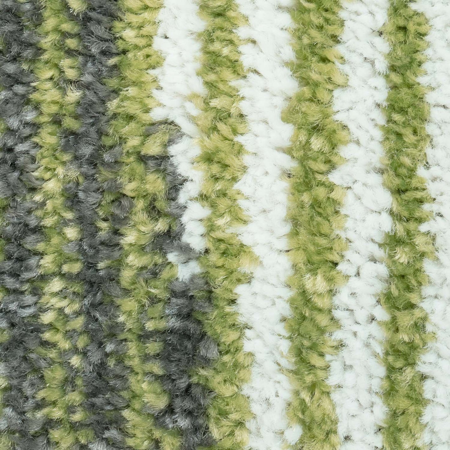 Grey Green Triangles Area Rug -