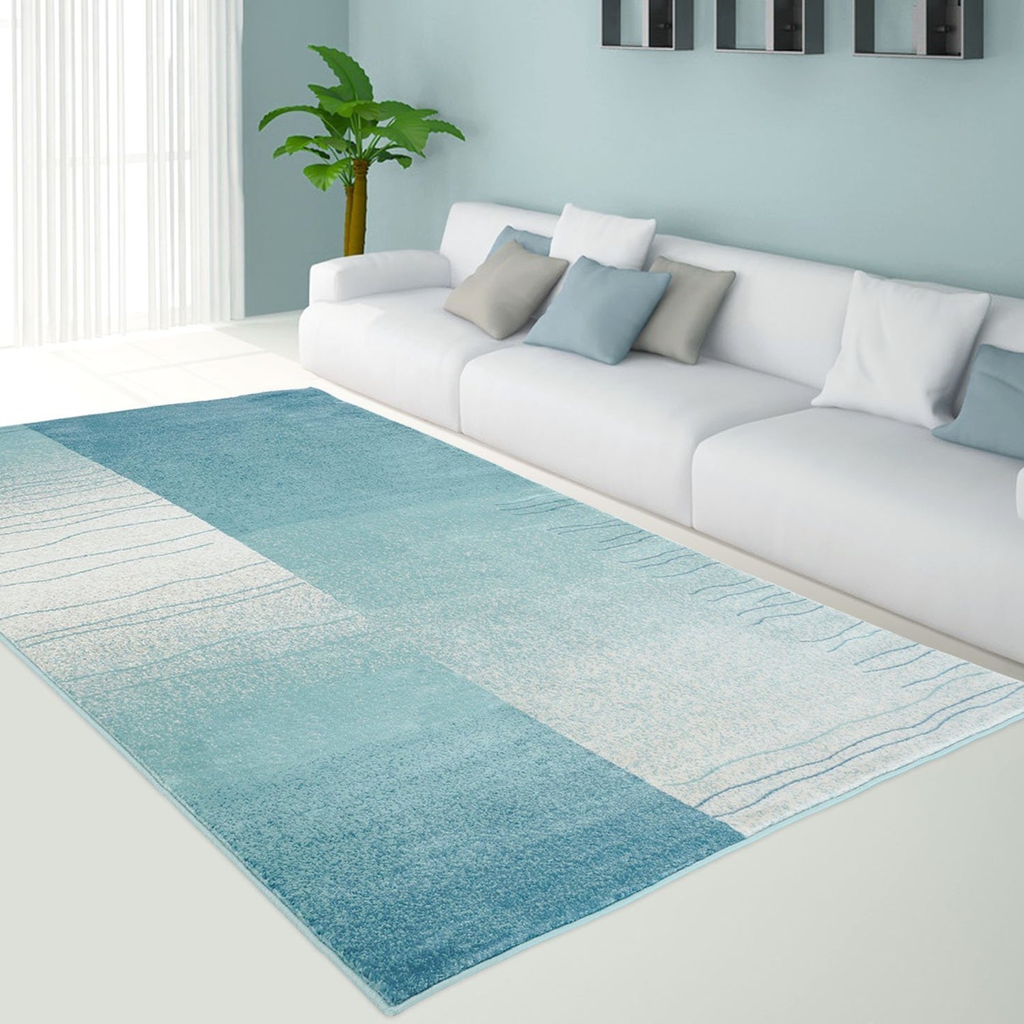 HEATHER/BLUE AREA RUG