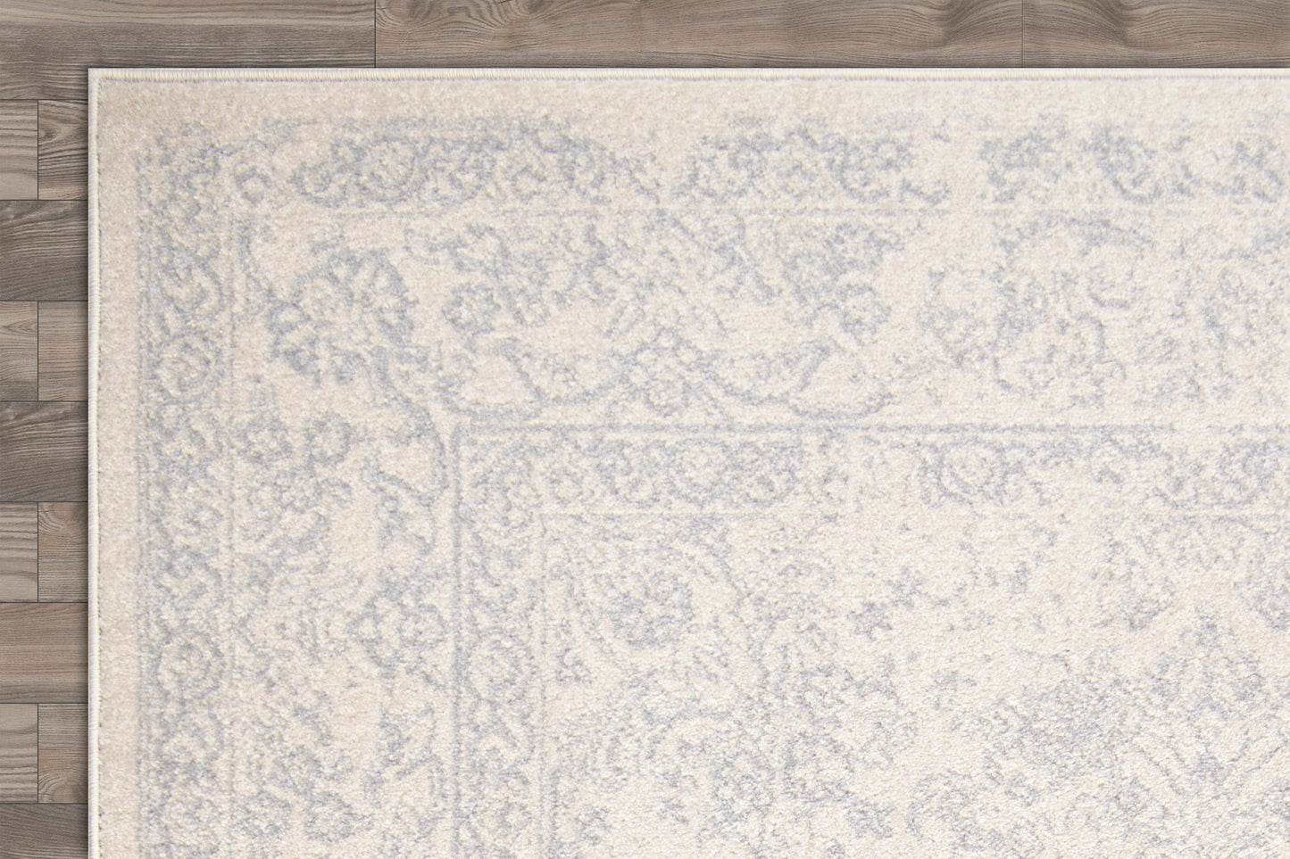 Cream Grey Persian Traditional Area Rug
