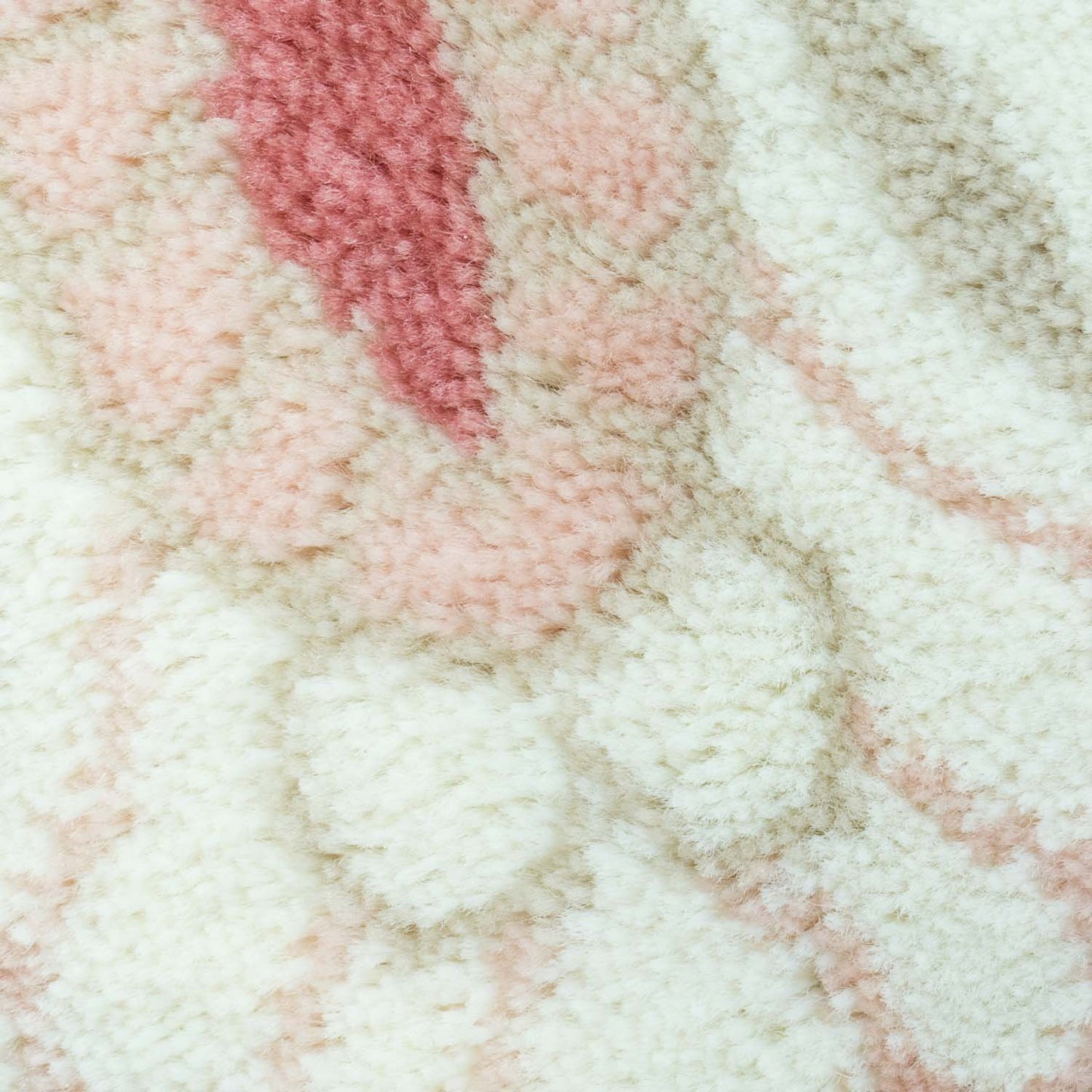 Lily Pink Ivory Floral Area Rug -