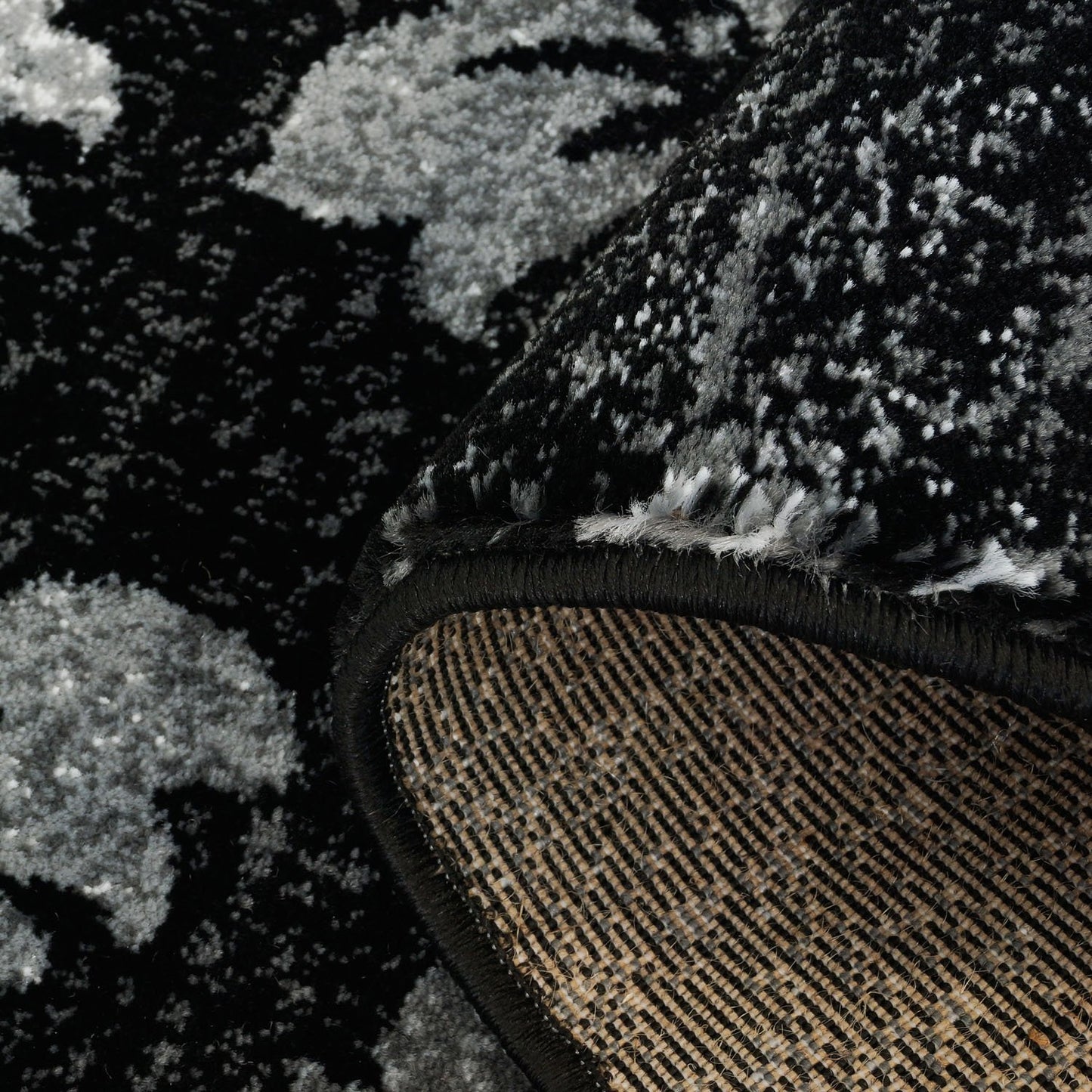 Parma Black Grey Area Rug -
