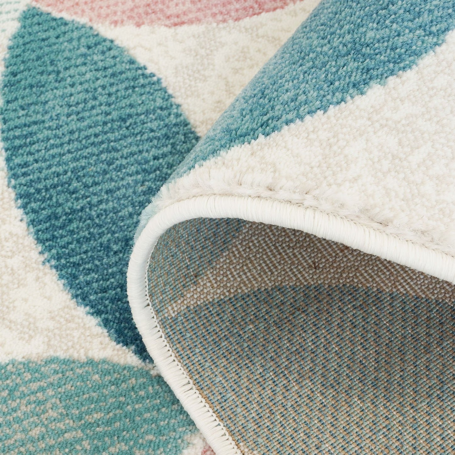 Sezen Multi Color Geometric Area Rug -