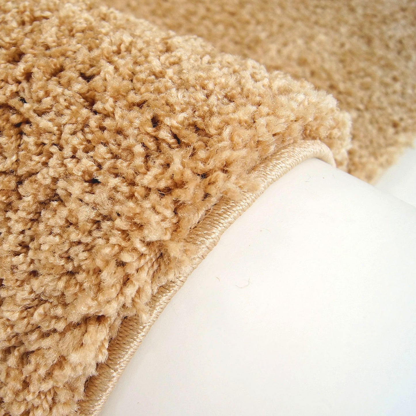 Shaggy Beige Area Rug -