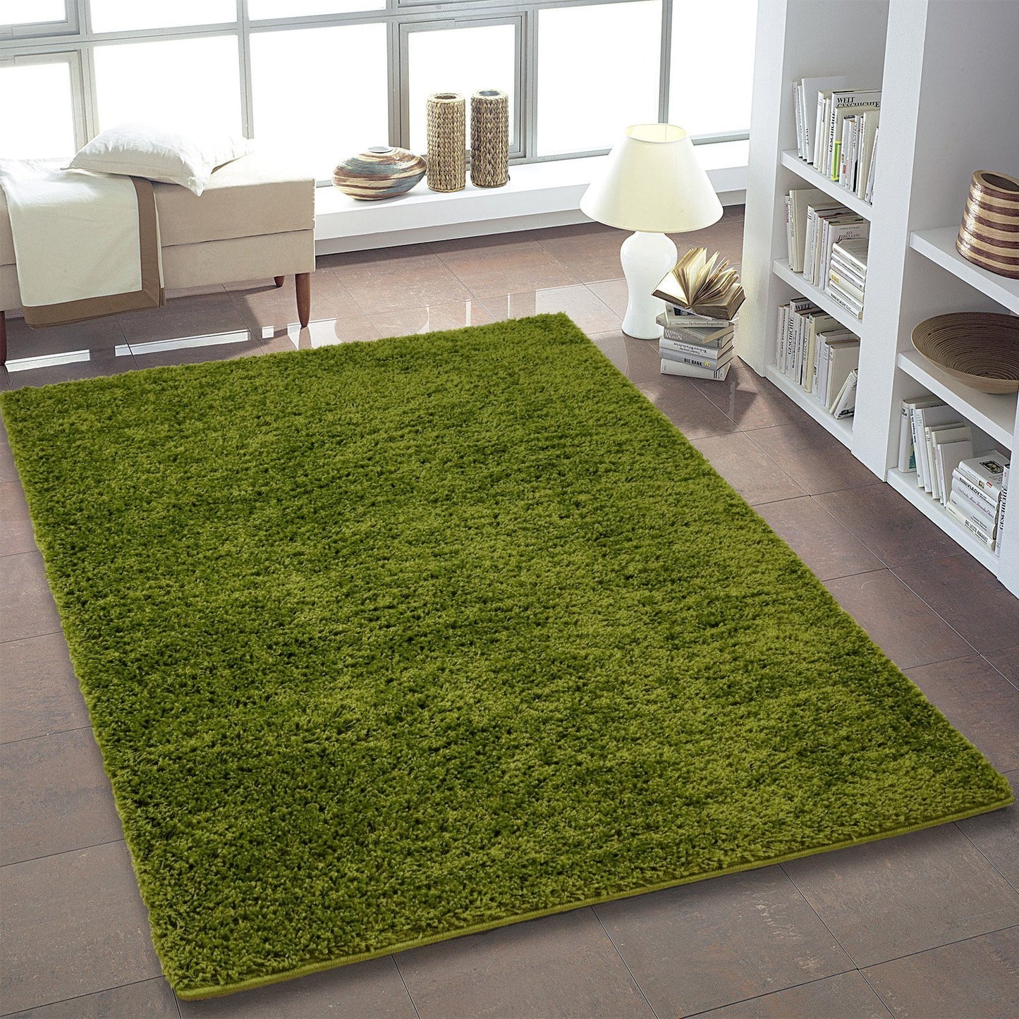 Shaggy Area Rug Green -