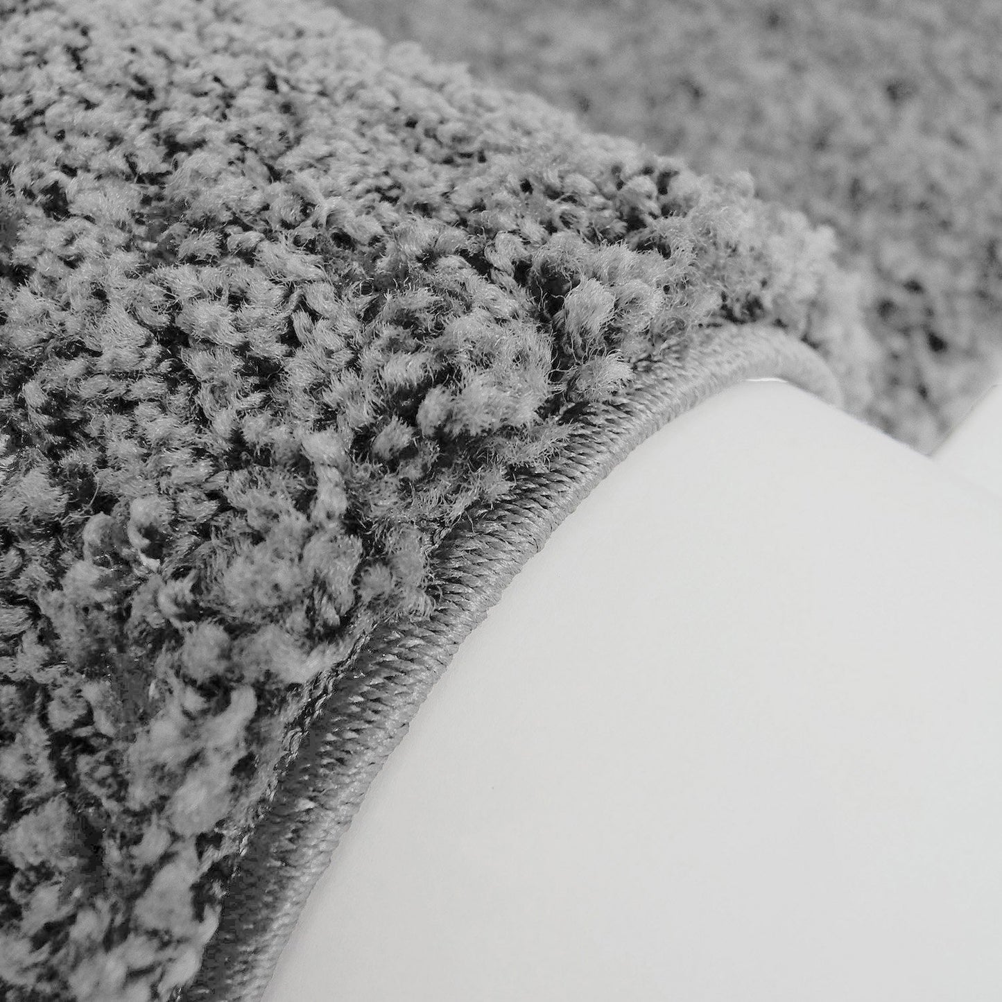 Shaggy Grey Area Rug -