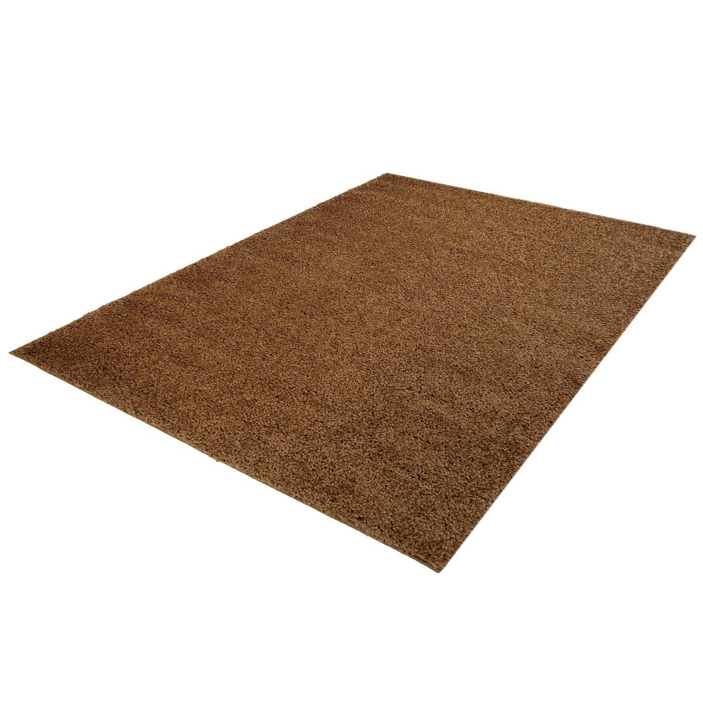 Shaggy Light Mocha Brown Area Rug -