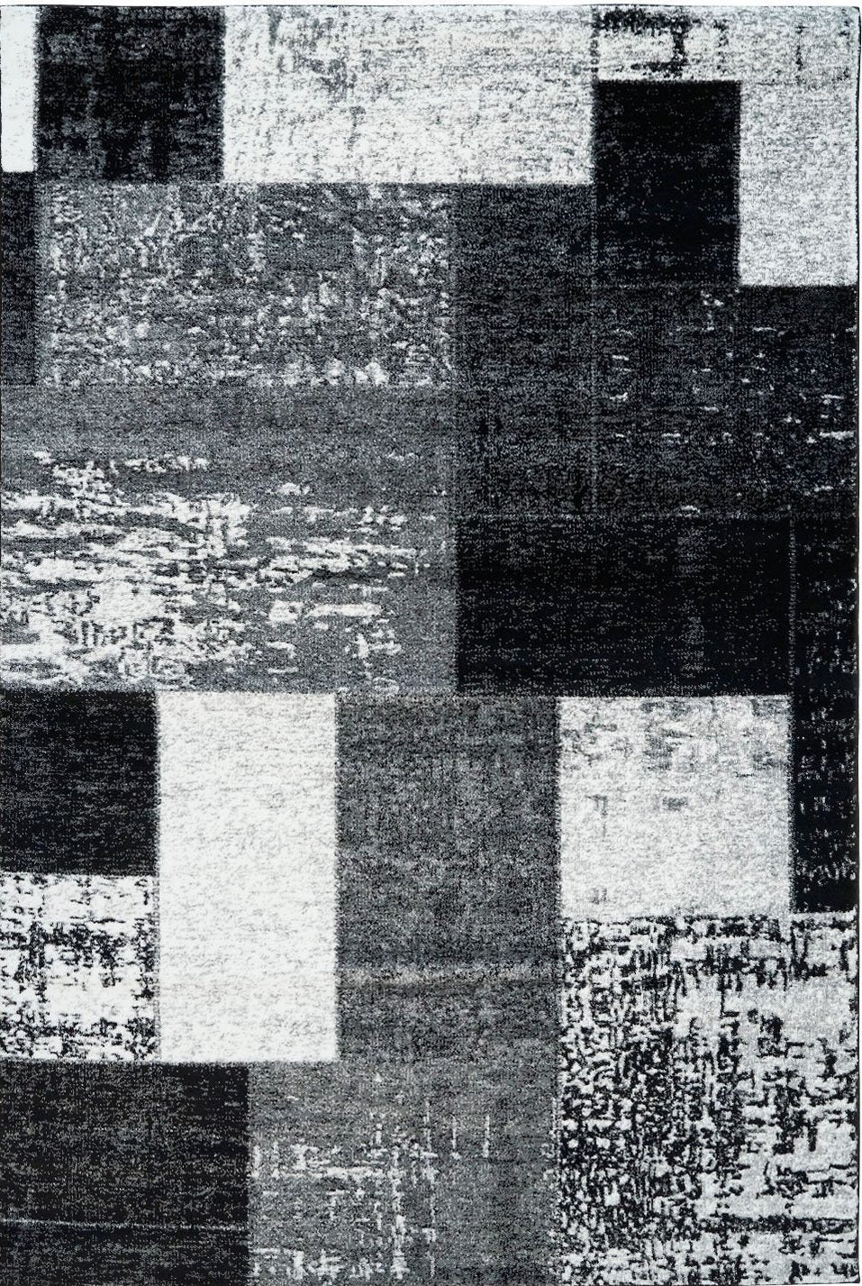 Vintage Black Area Rug -