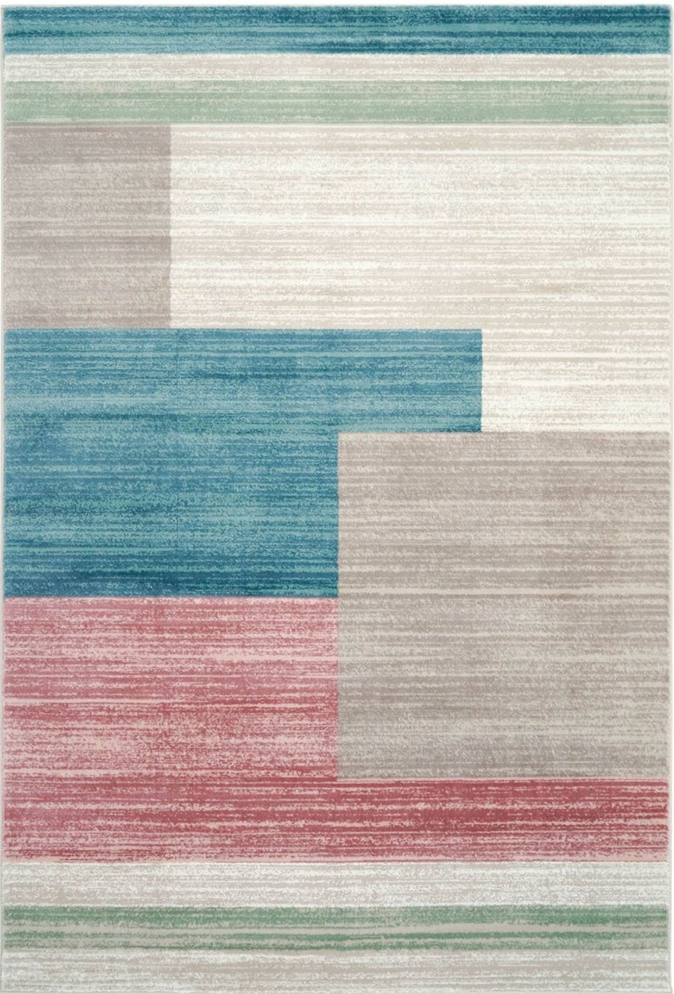 Vintage Multi color Pastel Area Rug -