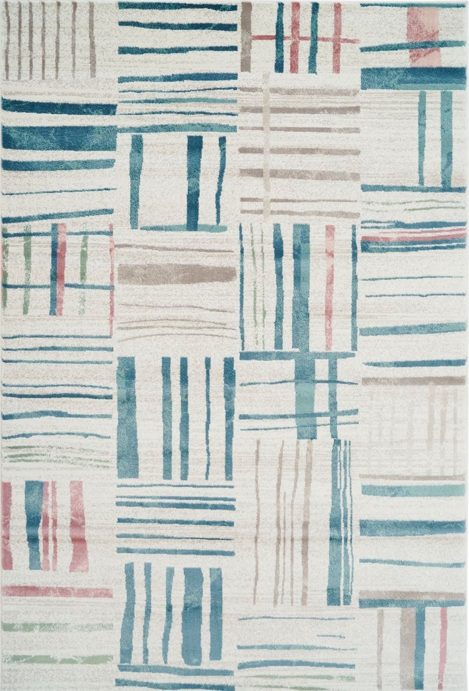 Multicolor Vintage Style Area Rug -