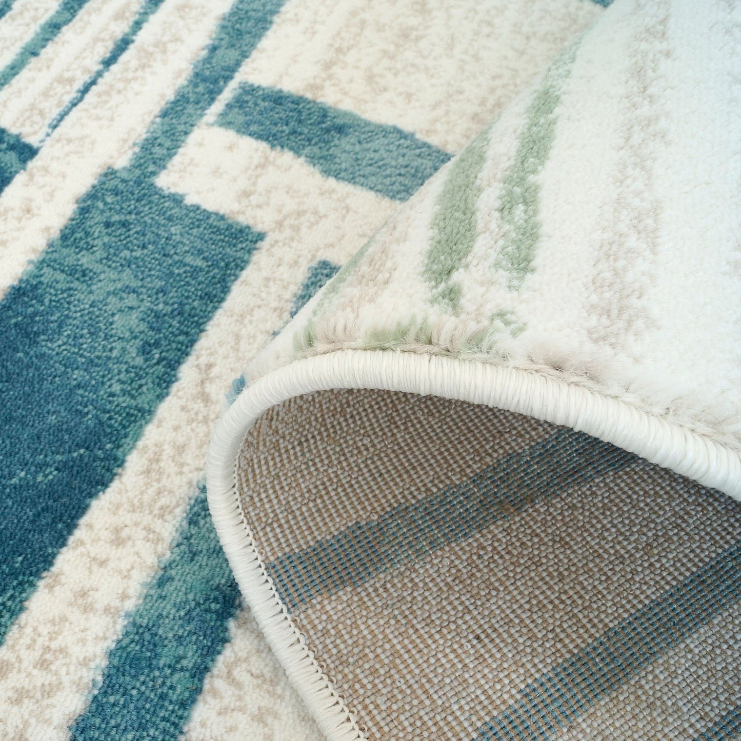 Multicolor Vintage Style Area Rug -