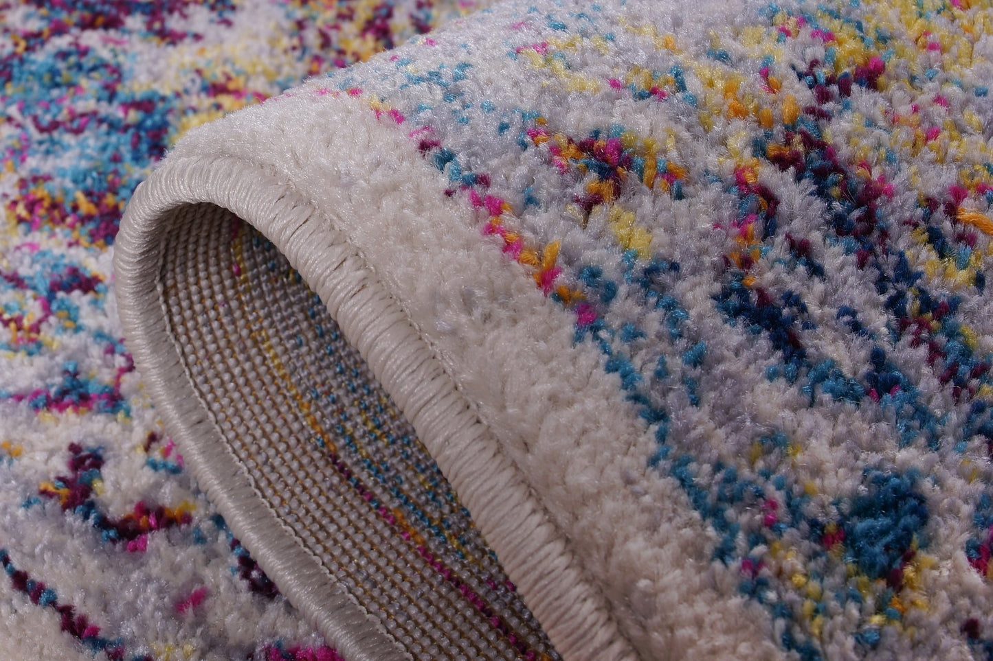 Saba Traditional Border Style Machine Made European Indoor Small Runner Rug Carpet in Cream Multicolor